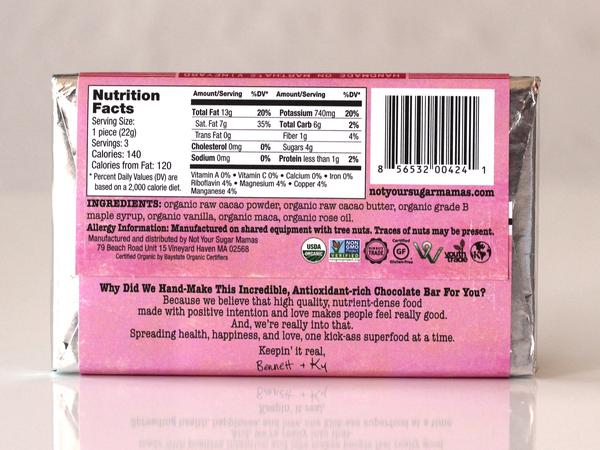 Rose Maca Chocolate Bar