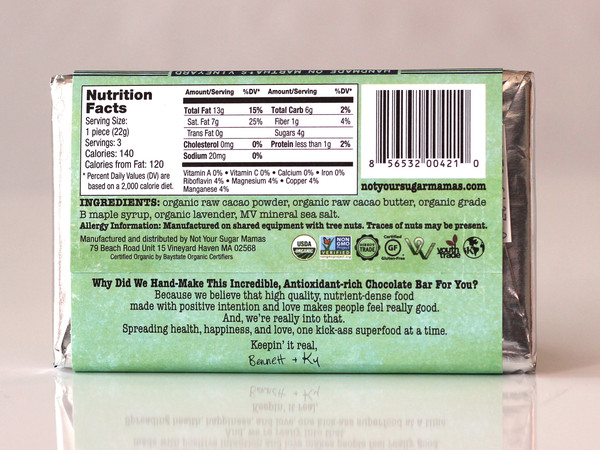 Lavender Sea Salt Chocolate Bar